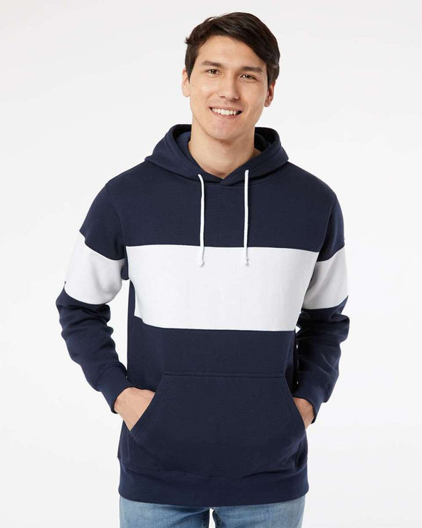 MV Sport 22709 - Classic Fleece Colorblocked Hooded Sweatshirt