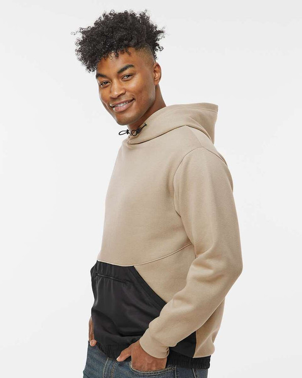 MV Sport 23112 - Mixed Media Hooded Sweatshirt