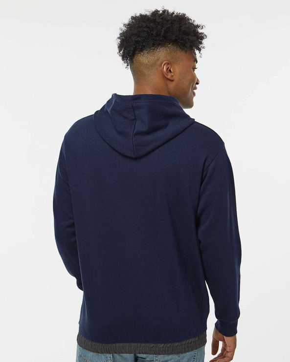MV Sport 23112 - Mixed Media Hooded Sweatshirt