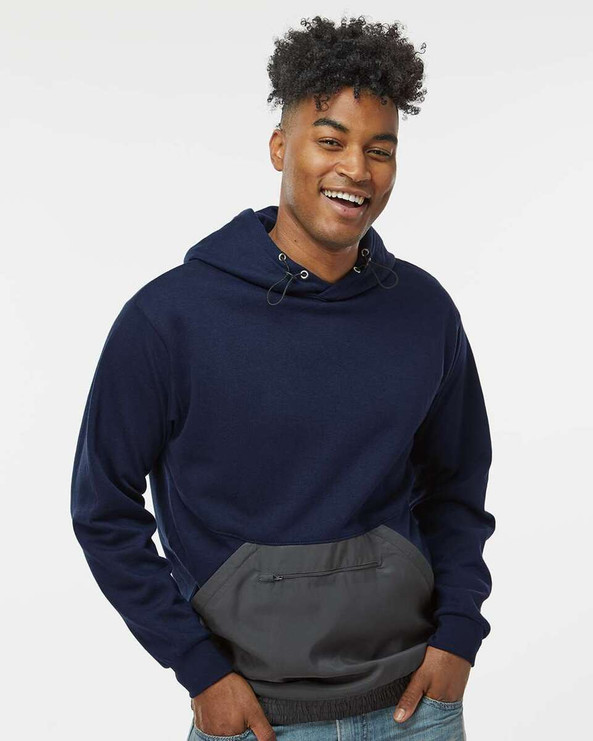 MV Sport 23112 - Mixed Media Hooded Sweatshirt