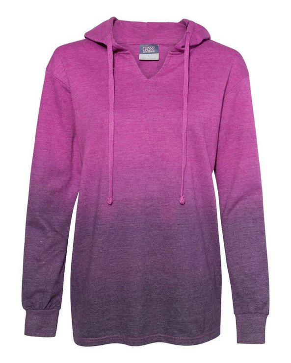 MV Sport W20185 - Women's French Terry Ombré Hooded Sweatshirt