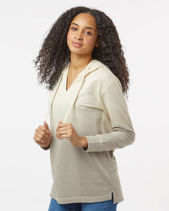 MV Sport W20185 - Women's French Terry Ombré Hooded Sweatshirt
