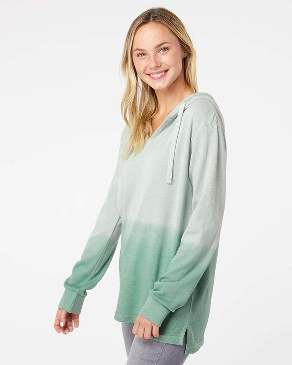 MV Sport W20185 - Sudadera con capucha French Terry Ombré de mujer