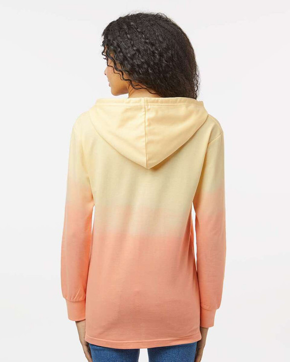 MV Sport W20185 - Sudadera con capucha French Terry Ombré de mujer