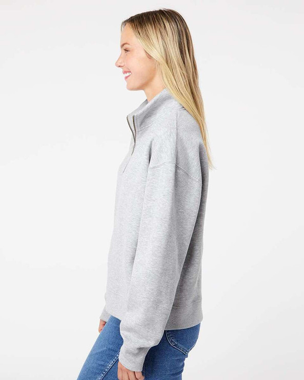 MV Sport W22713 - Women's Sueded Fleece Quarter-Zip Sweatshirt