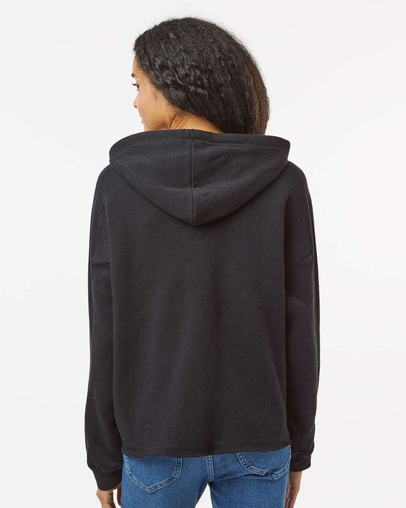 MV Sport W23101 - Women's Angel Fleece Crop Hooded Sweatshirt