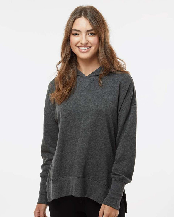 MV Sport W23720 - Sudadera con capucha de felpa francesa para mujer