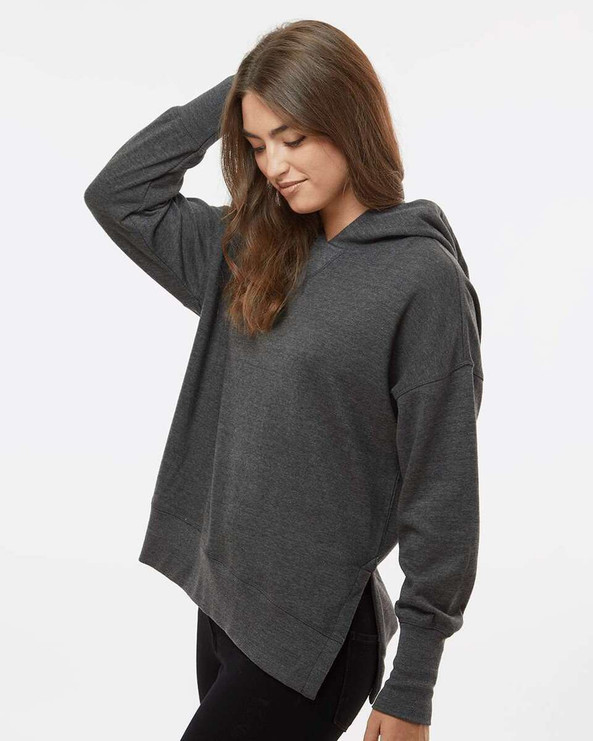 MV Sport W23720 - Sudadera con capucha de felpa francesa para mujer