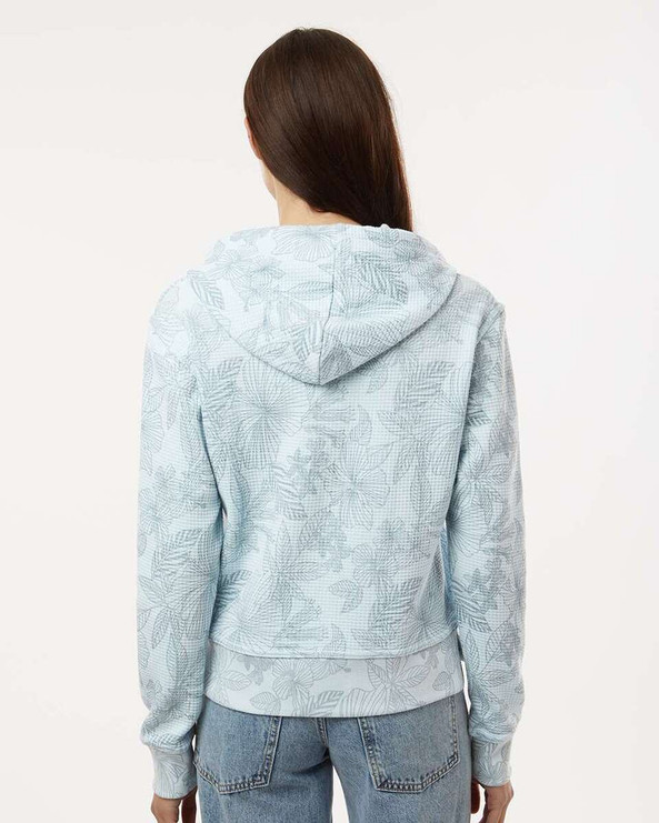 MV Sport W24105 - Women's Maddie Floral Print Hooded Sweatshirt