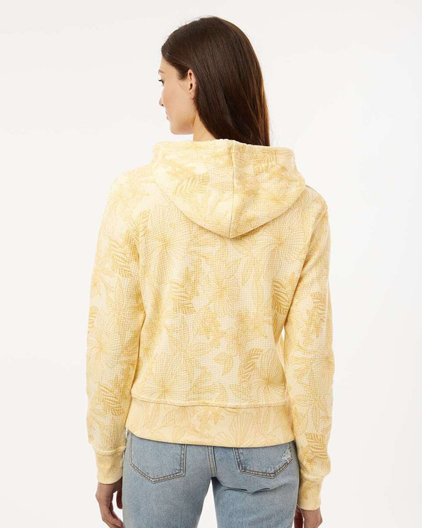 MV Sport W24105 - Women's Maddie Floral Print Hooded Sweatshirt