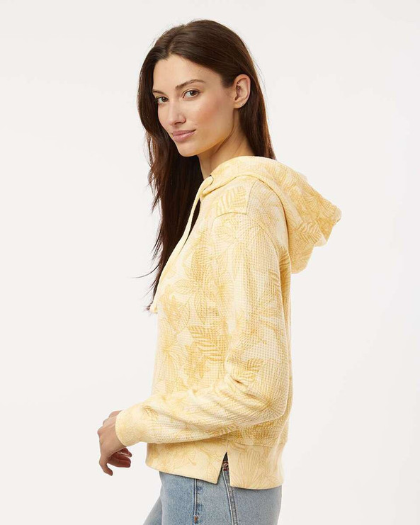 MV Sport W24105 - Women's Maddie Floral Print Hooded Sweatshirt