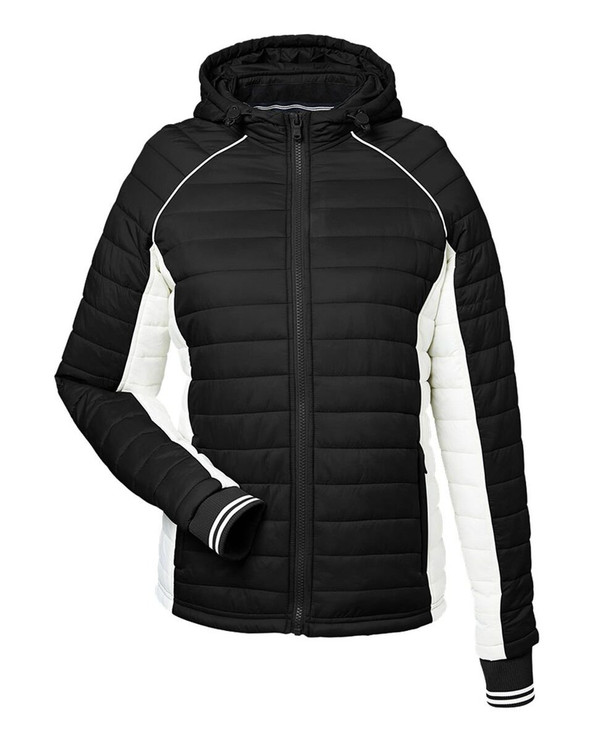 Nautica N17187 - Women's Nautical Mile Hooded Puffer Jacket