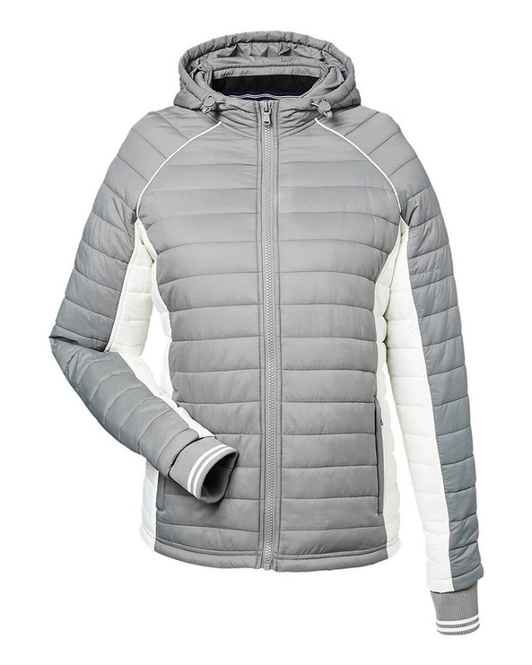 Nautica N17187 - Women's Nautical Mile Hooded Puffer Jacket
