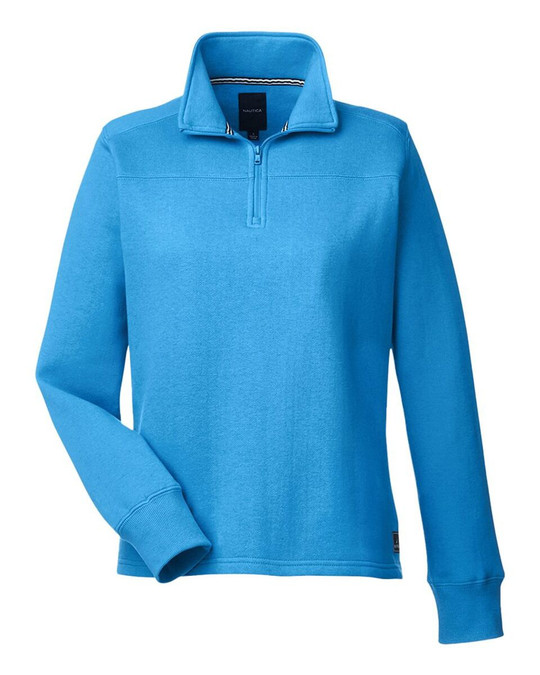 Nautica N17397 - Sudadera Anchor Fleece Quarter-Zip de mujer
