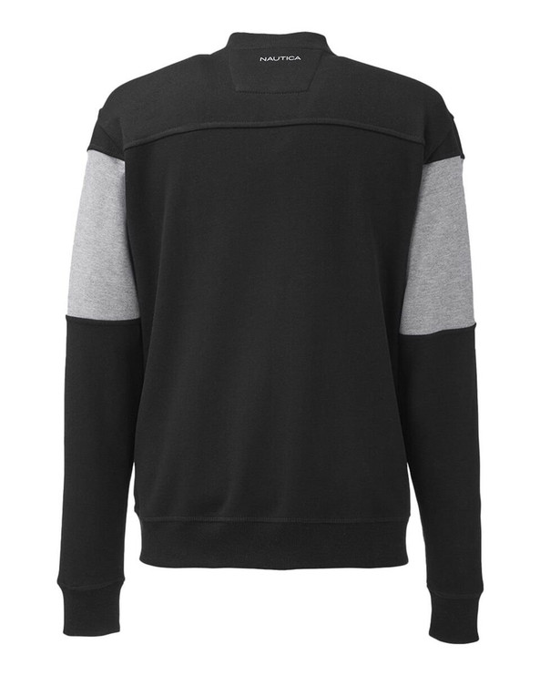 Nautica N17928 - Anchor Fleece Colorblocked Bomber Jacket