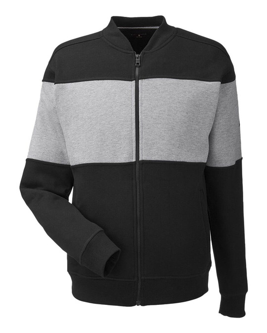 Nautica N17928 - Chaqueta bomber de forro polar Anchor con bloques de color