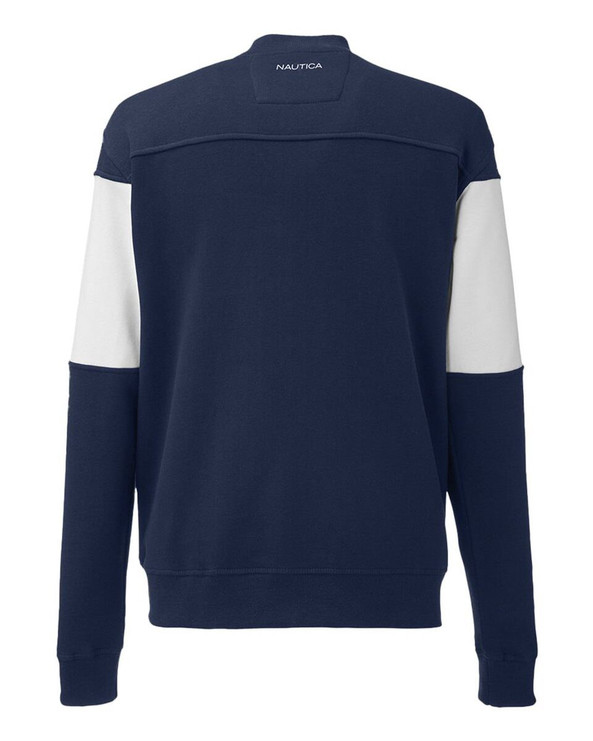 Nautica N17928 - Chaqueta bomber de forro polar Anchor con bloques de color