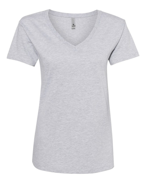 Next Level 3940 - Camiseta de cuello en V de algodón para mujer