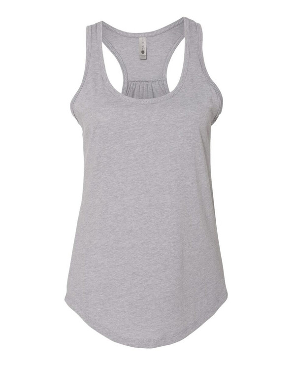 Next Level 6338 - Camiseta de tirantes fruncida con espalda cruzada para mujer