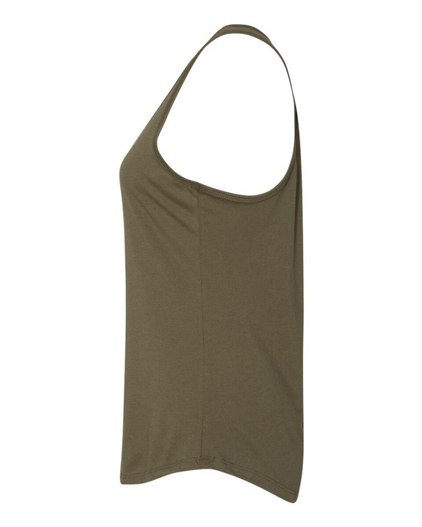 Next Level 6338 - Camiseta de tirantes fruncida con espalda cruzada para mujer