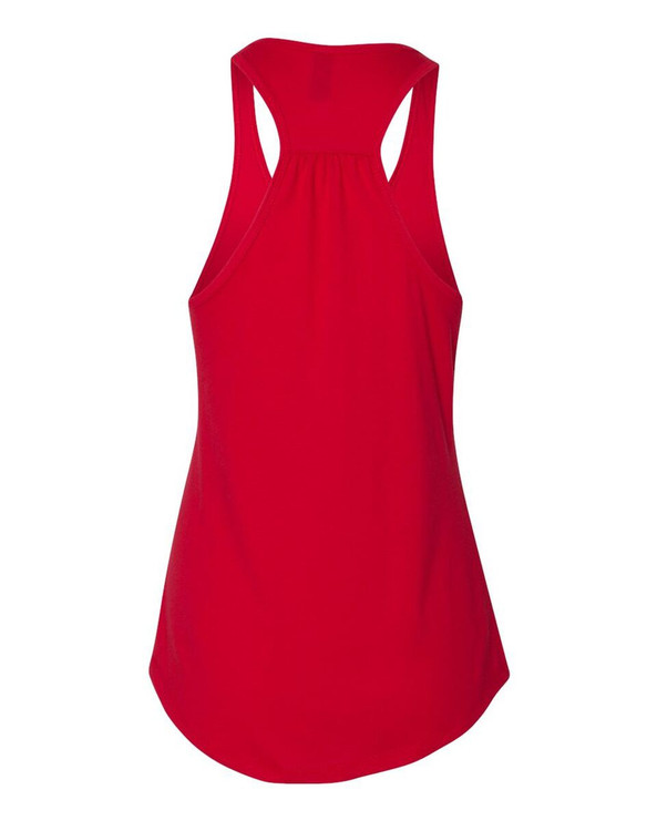 Next Level 6338 - Camiseta de tirantes fruncida con espalda cruzada para mujer
