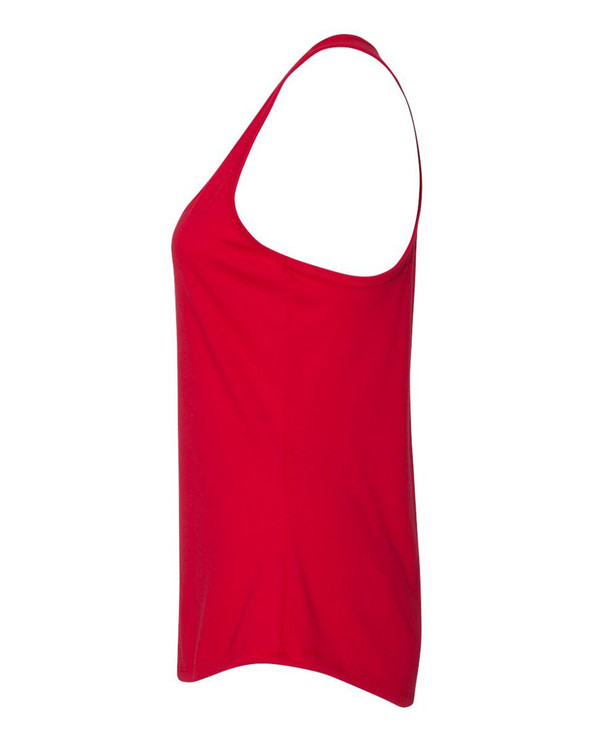 Next Level 6338 - Camiseta de tirantes fruncida con espalda cruzada para mujer