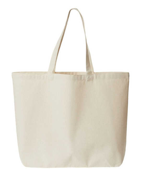OAD OAD108R - Bolsa Jumbo de lona reciclada de peso medio con fuelle