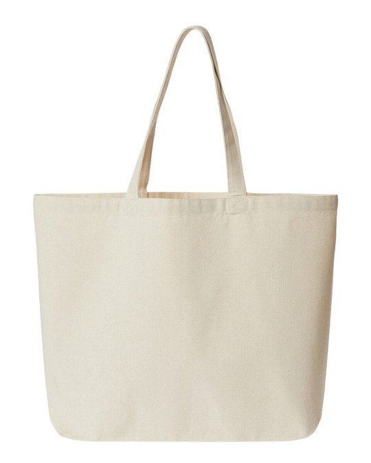 OAD OAD108R - Bolsa Jumbo de lona reciclada de peso medio con fuelle