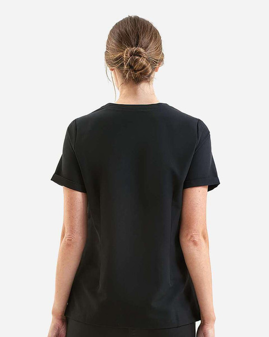 Onna NN310 - Blusa médica elástica con cuello en V Invincible, mujer