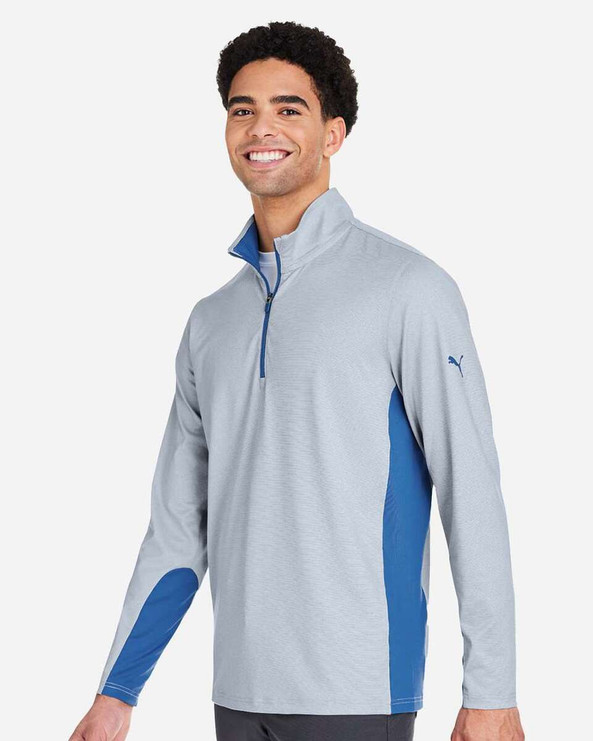 Puma Golf PG410 - Mesa Stripe Quarter-Zip Pullover