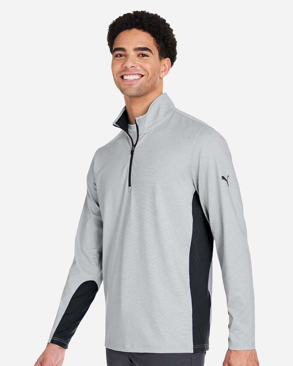 Puma Golf PG410 - Mesa Stripe Quarter-Zip Pullover