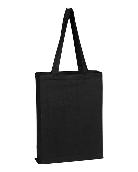 Q-Tees Q800GS - Bolsa promocional de lona con fuelle