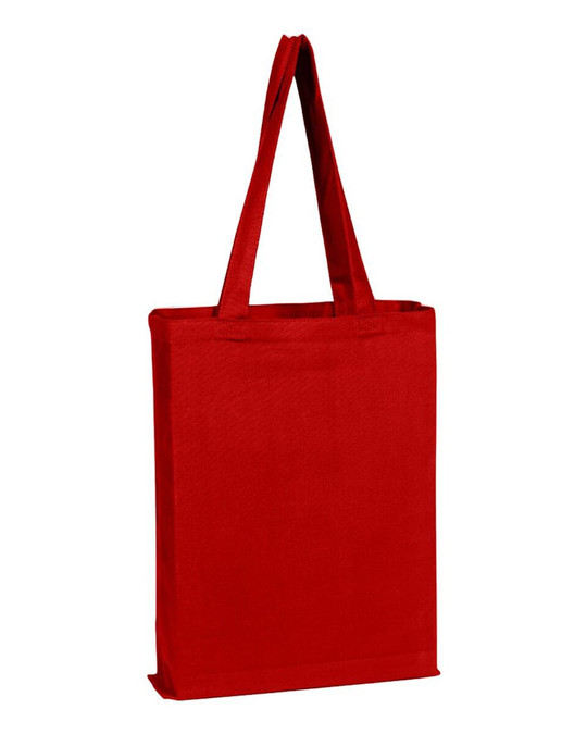 Q-Tees Q800GS - Bolsa promocional de lona con fuelle