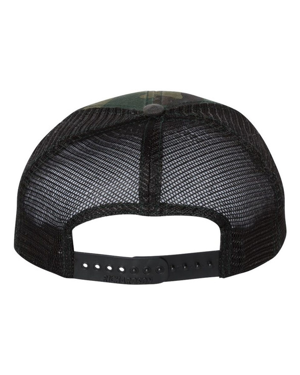 Richardson 111P - Gorra Trucker estampada lavada en prenda