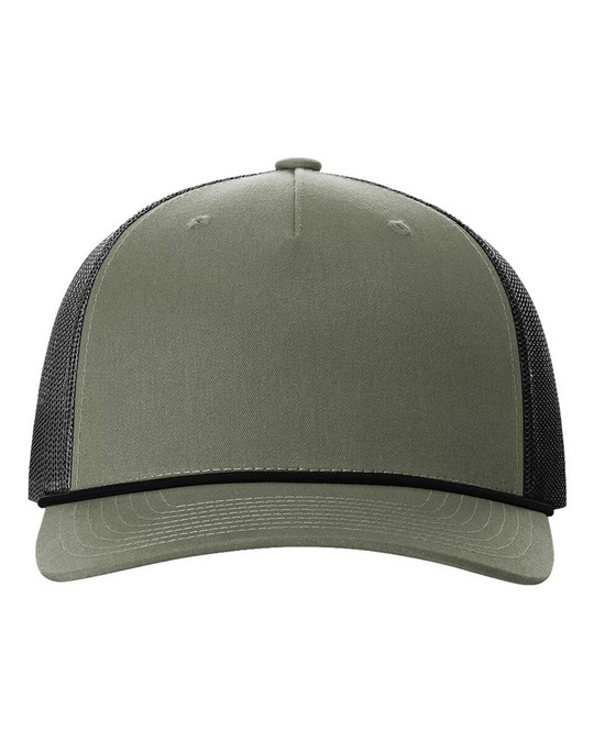 Richardson 112FPR - Gorra Trucker de cinco paneles con cuerda