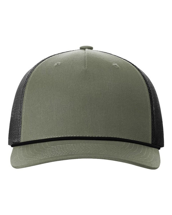 Richardson 112FPR - Gorra Trucker de cinco paneles con cuerda