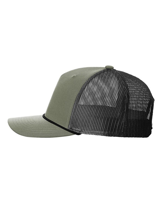 Richardson 112FPR - Gorra Trucker de cinco paneles con cuerda