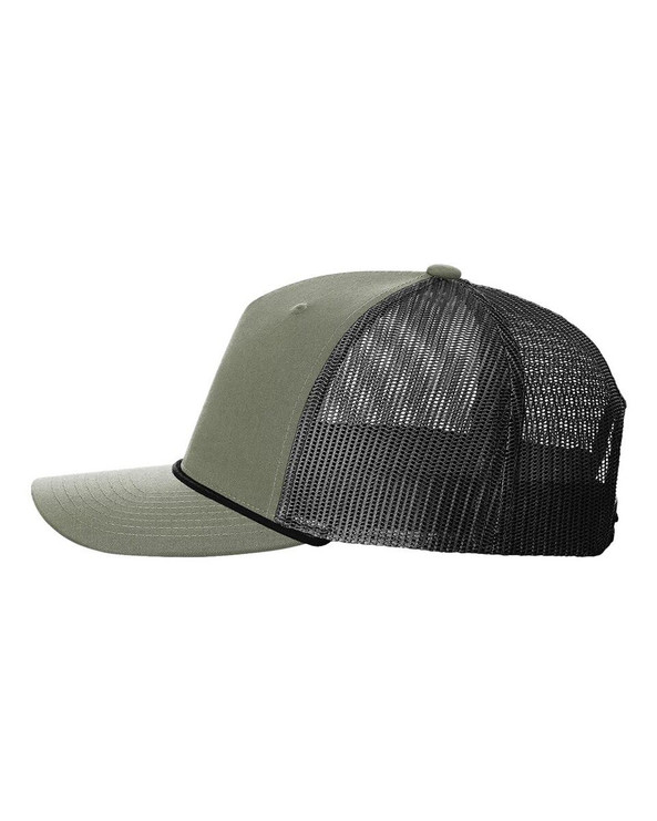 Richardson 112FPR - Gorra Trucker de cinco paneles con cuerda