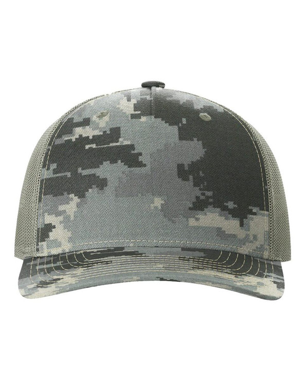 Richardson 112PFP - Gorra de cinco paneles con estampado