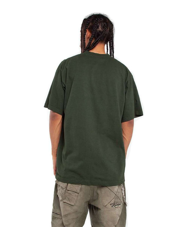 Shaka Wear SHGD - Camiseta de cuello redondo teñida en prenda