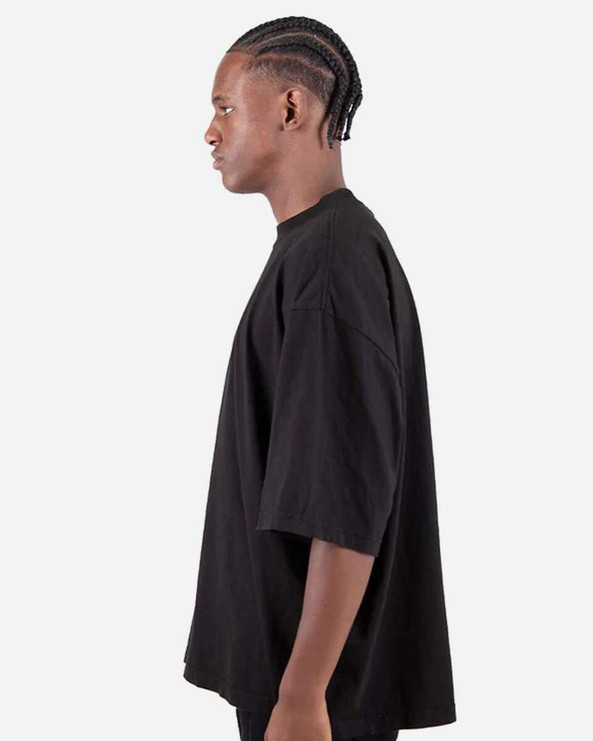 Shaka Wear SHGDD - Camiseta con hombros caídos teñida en prenda