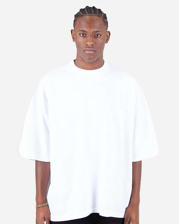 Shaka Wear SHGDD - Camiseta con hombros caídos teñida en prenda
