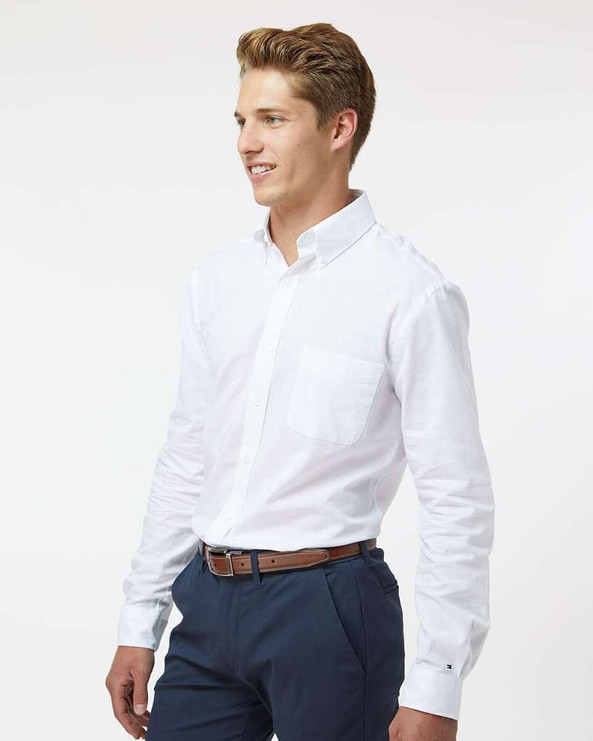Tommy Hilfiger 13TH107 - Camisa de algodón/lino