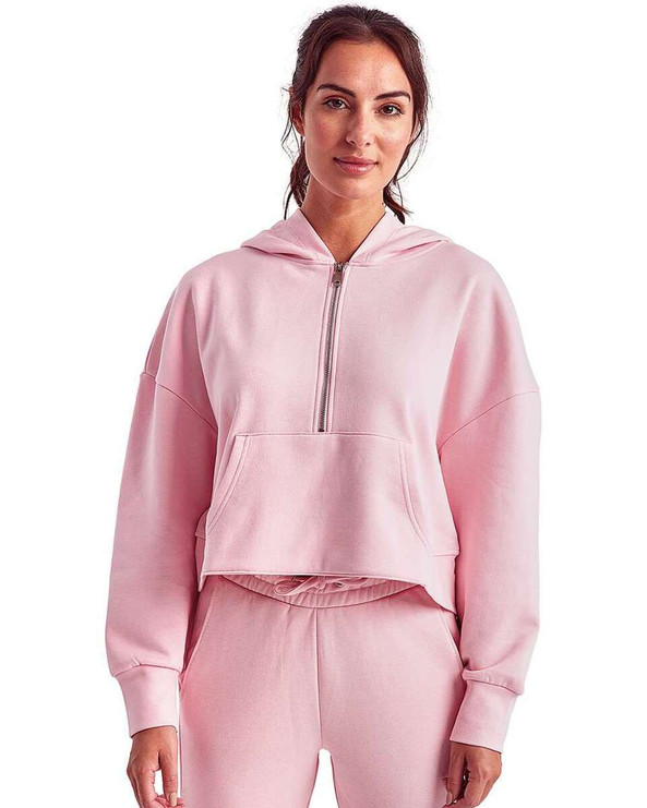 TriDri TD077 - Sudadera con capucha y media cremallera Alice, mujer