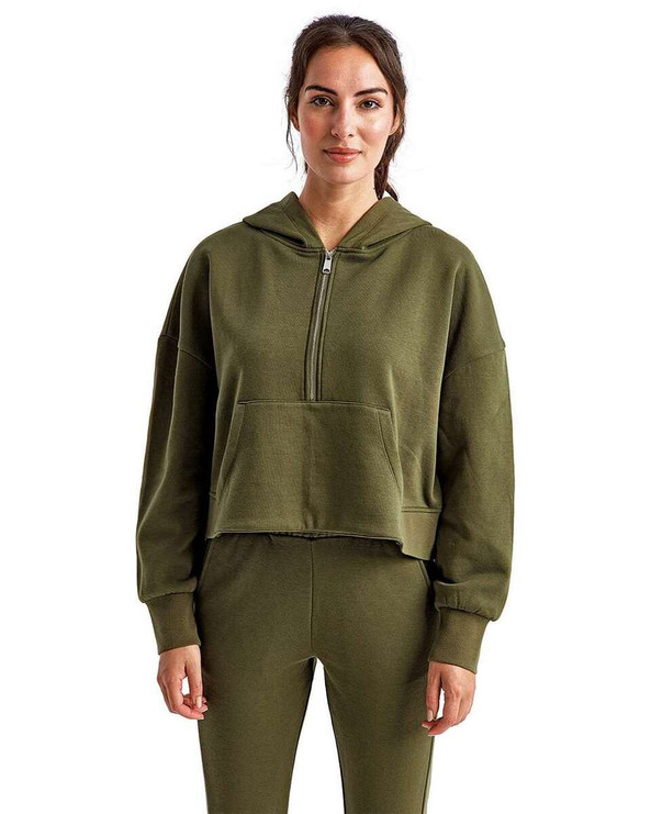 TriDri TD077 - Women's Alice Half-Zip Hooded Sweatshirt