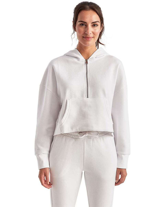 TriDri TD077 - Sudadera con capucha y media cremallera Alice, mujer