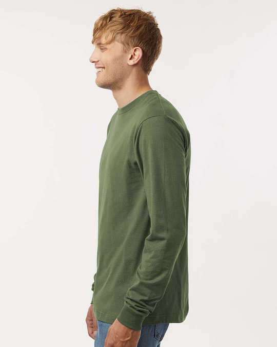 Tultex 202LS - Camiseta de manga larga de punto fino