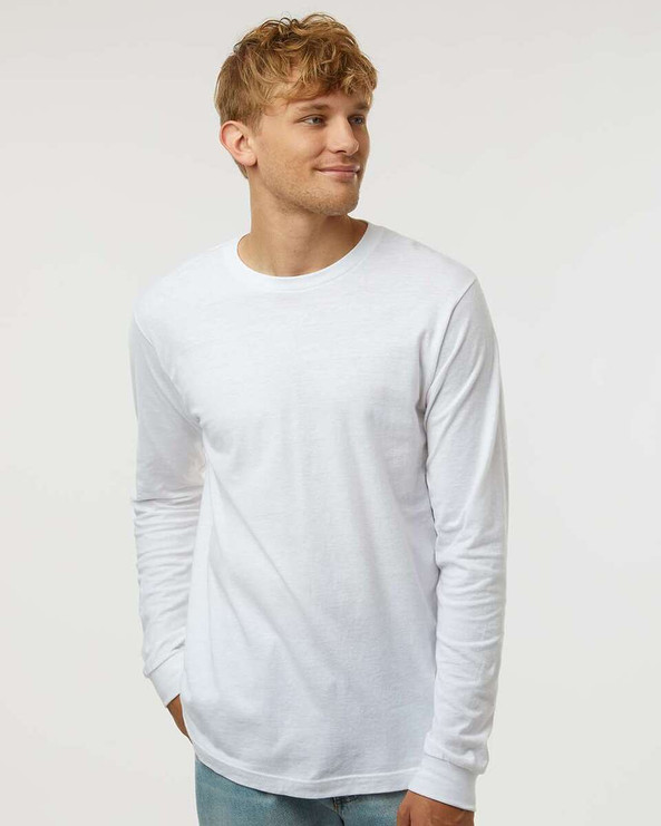 Tultex 202LS - Camiseta de manga larga de punto fino