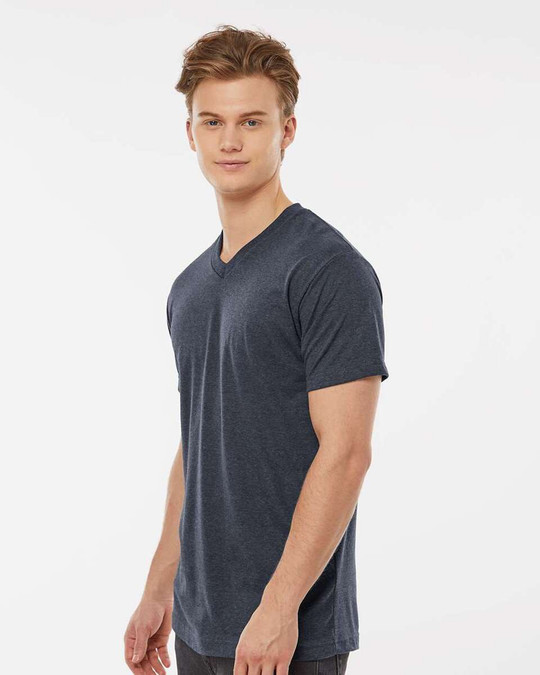 Tultex 207 - Camiseta de cuello en V Poly-Rich