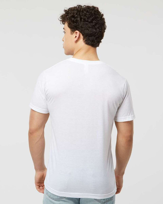 Tultex 207 - Camiseta de cuello en V Poly-Rich